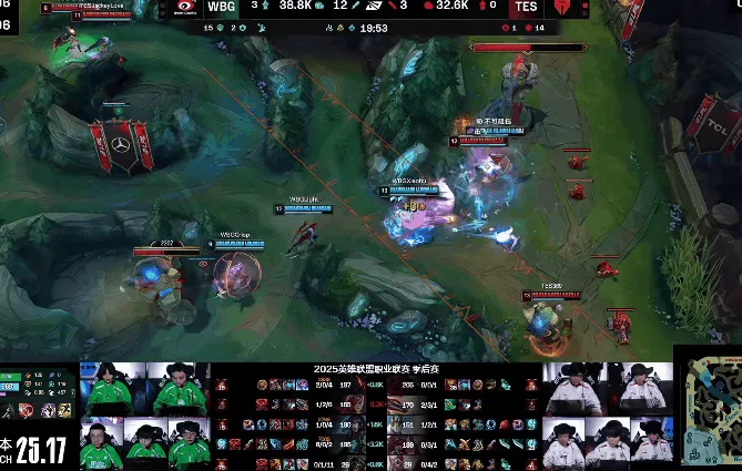 LPL：Tian果断锁头Kanavi，Creme及时支援WBG完成1换2